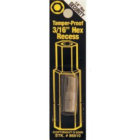 86810 3/16" Hex Security Bit