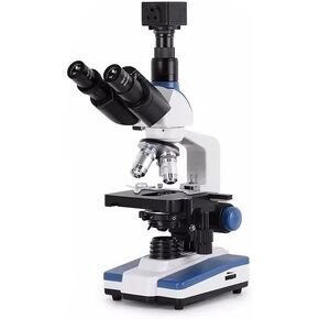 Microscope Kit 40X-2500X USB Professional Compound Biological Microscope w/Adjutable Mechanical XY 3D Stage for Educational Science Lab Microscope Lens Adapters