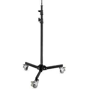 PROAIM 8.6ft Heavy Duty Folding Wheel Base Light Stand. 5/8" Baby Pin Mounting for Light & Photography Gear. Payload up to 13.06kg/30lb. for Photographers, Studios, Live Events