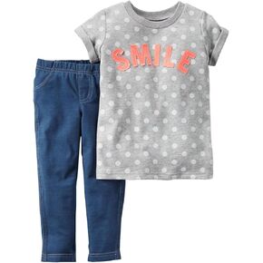 Carter's baby-girls 2 Piece Print Set 239g128