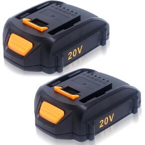 Compatible with Worx Battery 20V 4.0Ah Lithium Compatible with Worx 20V, 40V(2×20Volt) & 80V(4×20Volt) Cordless Outdoor Power Tools - WA3525 WA3575 WA3520 Weed Eater/Mower Replacement Batteries