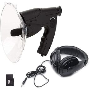 Bird Watching Monocular for Adults,Parabolic Microphone Monocular,Long Range Listening Device up to 300 FT 8X Magnification for Birds Listening with TF Card and Headset