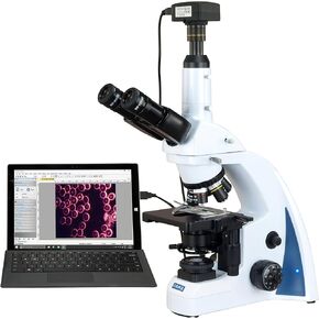 OMAX 40X-3000X 18MP USB3.0 Digital Quintuple Infinity Plan Darkfield LED Kohler Compound Microscope