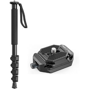Ulanzi TB12 مقاس 61 بوصة monopod مع Falcam 2268 F38 لوحة إطلاق سريعة 38 مم محول تصاعد الكاميرا العالمية 38 مم