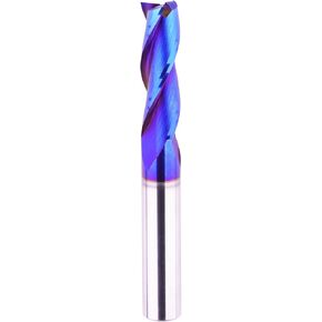 3/8 inch Shank Spiral CNC Router Bits Solid Carbide End Mill 3 Fluter Up Cut with NACO Blue Coated for Grooving Slots Mortises and Wood Carving in Kuwait