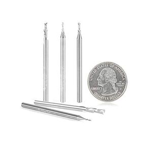 Amana Tool-AMS-126 5PIECE Spiral Flute Flute Rowning Down Cut Trouter Bit