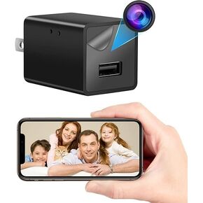 Indoor Surveillance Camera with Motion Detection,WiFi HD 1080P Indoor Home Security Camera Hidden Spy Detector