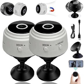 Secret Scope Camera Elon Musk, Elon Musk Security Camera with Night Vision Function, Secret Scope Security Camera with Night Vision & Weatherproof Function, Wireless 1080P HD (2Pcs * Black)