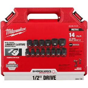 Milwaukee Electric Tool 14 Piece Impact 1/2"" Drive