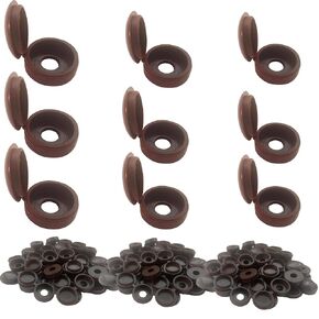 150 Pcs 3 Sizes Screw Cover Caps, Smooth Plastic Caps for Covering Screw Nail Hole, 3 Sizes (Hole Diameter 4mm, 5mm, 6mm)(White)