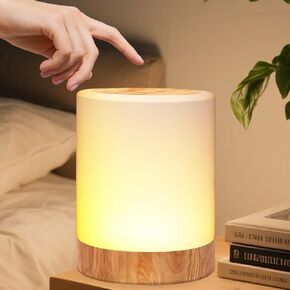 Baby Night Light 64 Colors Changing Touch Dimmable Nursery Night Lamp, USB Rechargeable Nursing Bedside Lamps Cordless, Portable Warm Night Light with Timing for Kid's Room