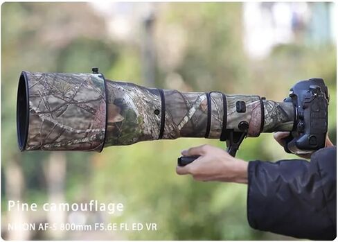 CHASING BIRDS Camouflage Waterproof Lens Coat for Nikon AF-S 800mm F5.6 E FL ED VR Rainproof Lens Protective Cover (Pine Camouflage) in Saudi Arabia