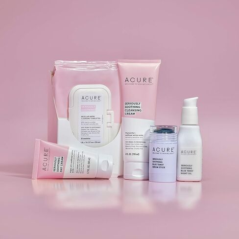 Acure Seriously Soothing Day Cream - Daily Hydrating Facial Cream - Moisturizer for Dry to Sensitive Skin from Argan Oil & Sunflower Amino Acids with Chamomile - Vegan, Unscented - 1.7 Fl Oz in Kuwait