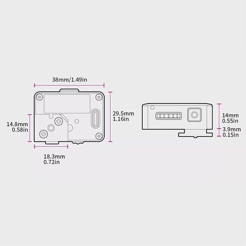 COYEUX Light Meter, Exposure Indicator, 30° Average Metering, Cold Shoe Mount, Adjust ISO, with OLED Screen, Aperture and Shutter Speed Photography, for Vintage Cameras in Kuwait