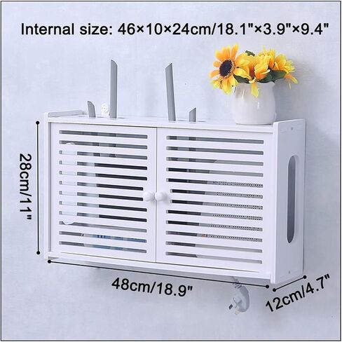 Router Storage Box，WiFi Router Storage Box, Wall-Mounted Storage Box,WiFi Router Storage Boxes, for Electric Box Set-top Box Rack in Saudi Arabia
