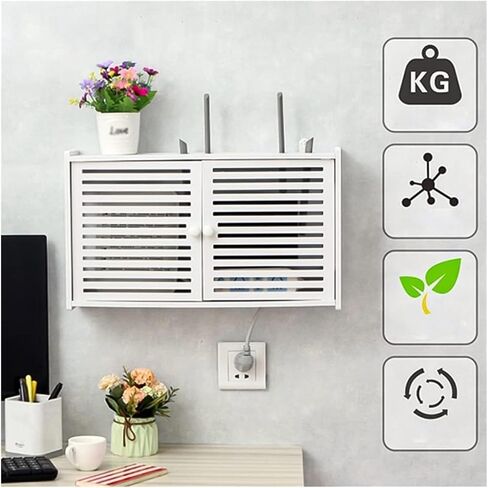 Router Storage Box，WiFi Router Storage Box, Wall-Mounted Storage Box,WiFi Router Storage Boxes, for Electric Box Set-top Box Rack in Saudi Arabia