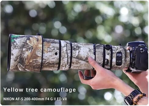 CHASING BIRDS Camouflage Waterproof Lens Coat for Nikon AF-S 200-400mm F4 G II ED VR Rainproof Lens Protective Cover (Reed Camouflage) in Saudi Arabia