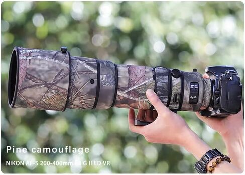 CHASING BIRDS Camouflage Waterproof Lens Coat for Nikon AF-S 200-400mm F4 G II ED VR Rainproof Lens Protective Cover (Reed Camouflage) in Saudi Arabia