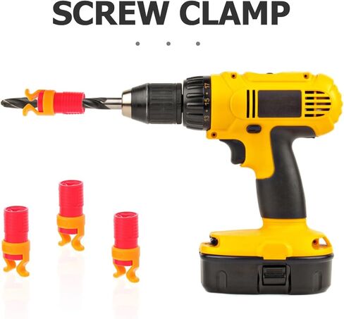 Garneck 4pcs برغي حامل الحامل المشبك ABS Screw Gripper مجموعة للحفر - الأكمام التثبيت بتات البراغي العالمية - أداة قبض للمشبكات للبرشام الخشبية. in Saudi Arabia