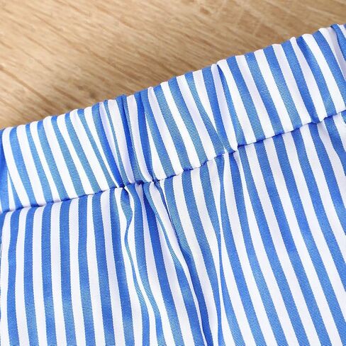 Toddler Baby Boy Clothes Dinosaur Embroidered Print Short Sleeve T-Shirt Elastic Striped Shorts Set 2 Piece Summer Outfits in Kuwait