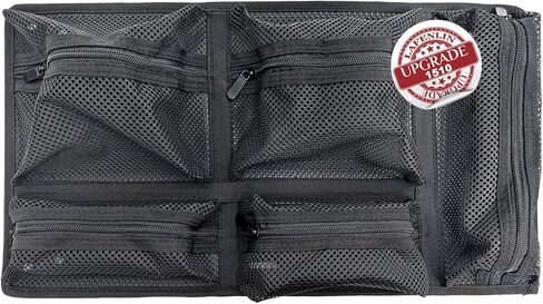 LAFENLIN UPGRADED Lid Organizer for Pelican 1400 Case [No Tools, Max Space] - 4-Pocket Thick Mesh for Photographers & Divers, Secures Camera Gear & Tools in Hard Cases, Hook & Loop Mount (No Screws) in Kuwait