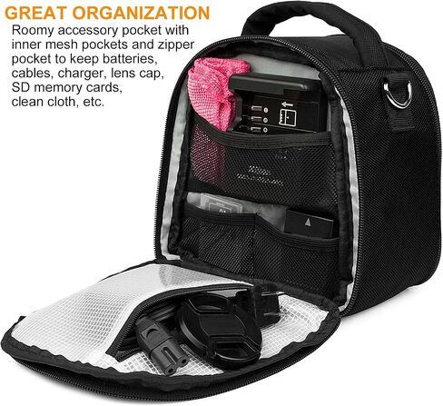 ebigvalue dslr slr camera bag bag case متوافقة مع lumix DMC FZ70 FZ80 LX10 DMC-G5KK GX9 GX85 LZ40 G9 G7 G7 X Mark II in Kuwait