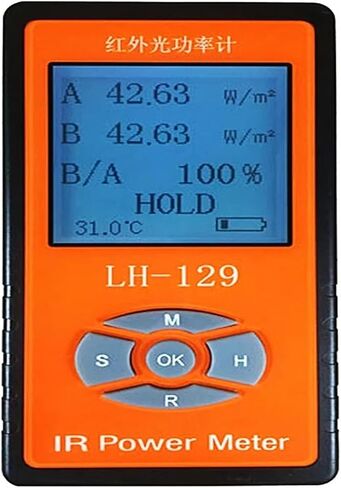 LH-129 LH-131 Infrared Light Irradiance Power Meter Tester, Radiometer LED Luminous Intensity Sunlight Meter LCD Display, high Accuracy(LH-131(760-1100nm)) in Saudi Arabia