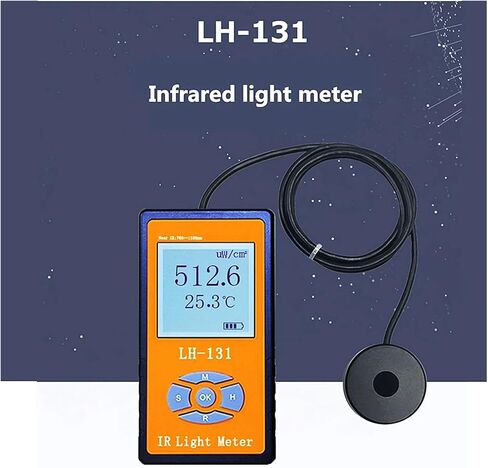 LH-129 LH-131 Infrared Light Irradiance Power Meter Tester, Radiometer LED Luminous Intensity Sunlight Meter LCD Display, high Accuracy(LH-131(760-1100nm)) in Saudi Arabia