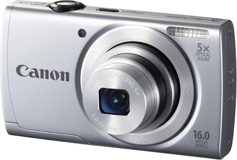 Canon PowerShot A2500 16MP Digital Camera with 5x Optical Image Stabilized Zoom with 2.7-Inch LCD (Silver) (OLD MODEL) in Saudi Arabia