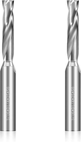 1/8" Flat Bottom Drill Bits, 2Pcs Solid Carbide Drill Bits, Tungsten Drill Bit Set, Metal Drill Bit Set for Hardened Stainless Steel Steel Cast Iron Alloy Copper, High Precision CNC Jobber Drill Bits in Saudi Arabia
