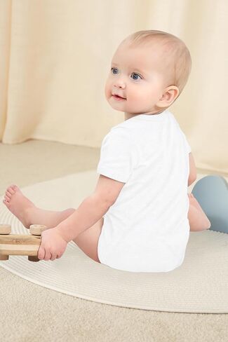 TMSD Unisex Baby 1st Father's Day Short Sleeve Cotton Rompers Onesie Bodysuit 0-12 Months in Kuwait