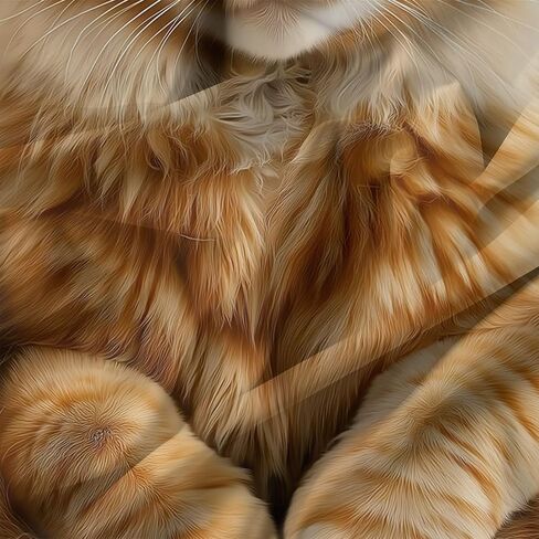 3PCS Modern Cat Animal Duvet Cover California King Bedding Sets, Brown Comforter Quilt Cover, 2 Pillow Cases for Boys Girls Toddler Kids Bedding in Saudi Arabia