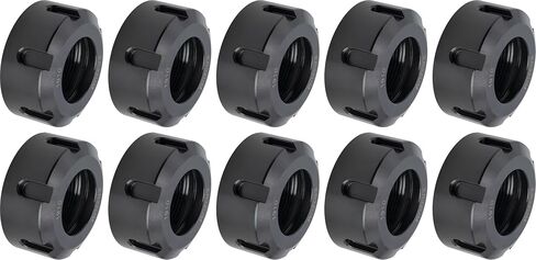 10 pcs CME High-Speed Collet Nuts for ER-20 Collet Chuck, M25 × 1.5 mm Threaded, Balanced to G2.5 at 25000 RPM in Saudi Arabia