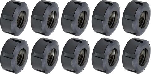 10 pcs CME High-Speed Collet Nuts for ER-20 Collet Chuck, M25 × 1.5 mm Threaded, Balanced to G2.5 at 25000 RPM in Saudi Arabia