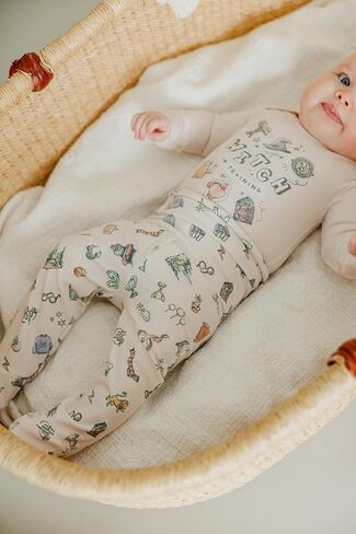 Copper Pearl Footed Baby Pants: Ultra-Soft, Adorable Baby Footies and Newborn Pants – Cozy, Stylish Baby Boy Pants, Baby Girl Pants, and Gender Neutral Baby Clothes, Witchery - 3-6m in Saudi Arabia