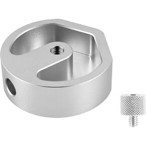 Starlink Mini Tripod Adapter - Aluminum Alloy Tripod Mount Adapter for Starlink Mini - 1/4"~20 and 3/8"~16 Thread - Can be Fixed on Tripod, clamp, Adapter Size 2.126*2.126*0.71 inch (Silver)