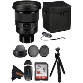105mm f/1.4 DG HSM Art Lens for Sony E with Sunshine Photo Basic Accessories Bundle...