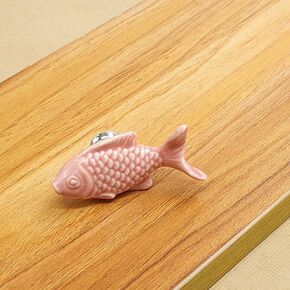 Furniture Hardware Cabinet Handles Children's Room Kitchen Cabinet Handles Fish Shape Ceramic Handles Children's Drawer Handles| | - - (Color: Light Grey)