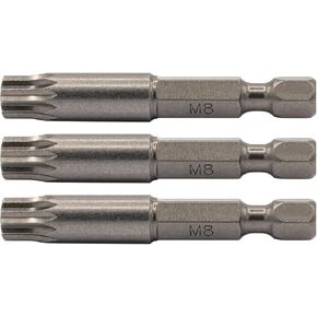 XZN Triple Square M6 Driver Bits. Vega Professional Grade 1/4" Hex Shank XZN Triple Square Spline M6 2 Inch Bits. 150XZN06-3