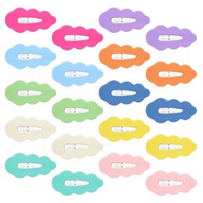 40Pcs Candy Colored Snap Hair Clips for Little Girl, Cute Baby Hair Clips for Infant Fine Hairs 2 Inch, Non Slip Barrettes Hairpin Accessories for Baby Girl Teens Toddler Kids