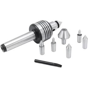 1pc MT2 MT3 MT4 MT5 7Pcs Morse CNC Lathe Rotary Center Standard Double Head Live Center for Morse Turning Center Double Top(MT5 (1set))
