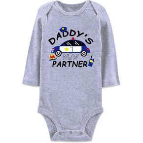 Baby Boys Girls Cotton Romper Newborn Funny Saying Bodysuit Long Sleeve Infant Neutral Jumpsuit 0-12 Months