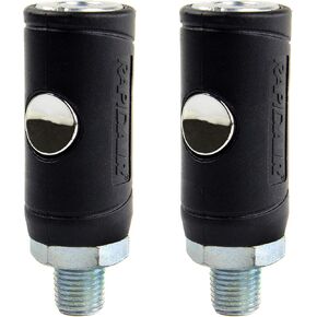 2 حزمة النمط الصناعي سلامة الهواء توصيل التوصيل 1/4 "الجسم 1/4" mnpt push release K7221 Rapidair