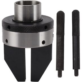 2in Mini 2 Claw Pen Drilling Lathe Chuck Set With 1INx8TPI Direct Thread Alloy Steel Replacement Parts Suitable For Woodworking Lathes And Various Machine Tools