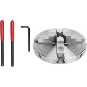 Lathe Chuck 6in 4 Jaw Alloy Steel Self Centering Clamping Chuck Kit for Woodworking Machinery