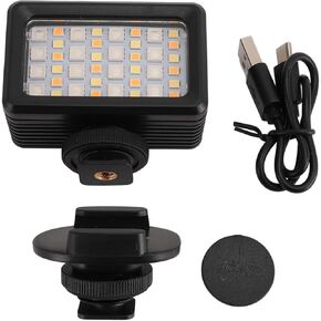 LED Camera Light 40m 2700K to 5600K Portable Underwater RGB Video Light for Live Streaming Photography Diving Videography