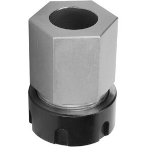 ER‑32 Collet Chuck, Square Shank Holder for CNC Lathe Engraving Machine, High Strength and Hardness, Professional Manufacturing, Precision Machining Accuracy, Through Hole for