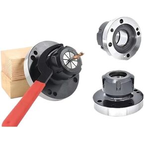 ER16 ER50 ER25 ER32 125 ER40 Chuck 100mm 80mm Mini Flange Four Axis Cartridge Collet Fixture Chuck for CNC Milling Lathe Tool Drill Chuck(ER32-D125 (7 Holes))
