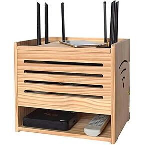 WiFi Router Box，Router Shelf， Router Storage Box Storage Wall-Mounted Shelf Bracket Router Bracket Set-top Shelf Bracket for TV Accessories Router TV Box Set Top Box