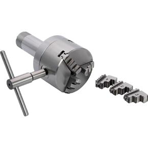 CME 3" Self-Centering (Scroll) 3-Jaw Lathe Chuck, 5C Mounting, Solid Inner and Outer Jaws